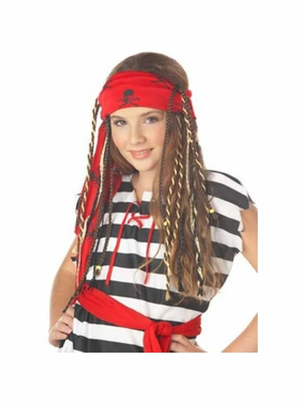 California Costume Co. Childs Buccaneer Pirate Wig With Braids Wigs 3 California Costume Co. Childs Buccaneer Pirate Wig With Braids Wigs