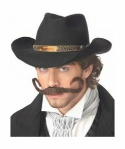 California Costume Co. Costume Facial Hair Adult Gunslinger Cowboy Costume Moustache