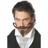 California Costume Co. Costume Facial Hair Adult Western Gambler Moustache And Goatee