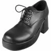 Platts Shoes & Boots Men's Black Platform Shoes