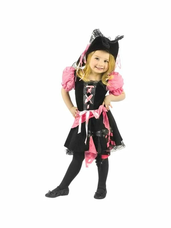 Fun World Toddler Pink Punk Pirate Costume 3 Fun World Toddler Pink Punk Pirate Costume