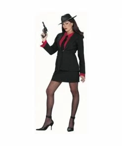 Fun World Adult Women's Gangster Suit Costume