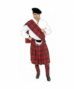 Charades Adult Scottish Kilt Costume