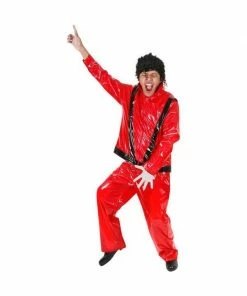 Exclusive Adult Costumes Adult Vinyl King Of Thrills Red Costume
