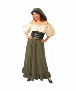 Alexander Costumes Adult Green Renaissance Peasant Lady Costume