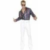 Charades Adult Men's Multi Glitter Disco Shirt Accessory Kits