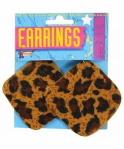 Forum Novelties Inc. Adult 80's Style Leopard Print Earrings Costume Jewelry