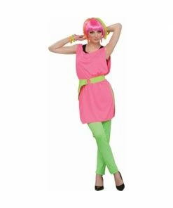 Forum Novelties Inc. Adult Costumes Adult 80's Style Neon Pink Tunic