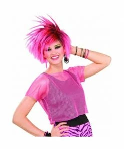 Forum Novelties Inc. Accessory Kits Adult 80s Style Neon Pink Tunic