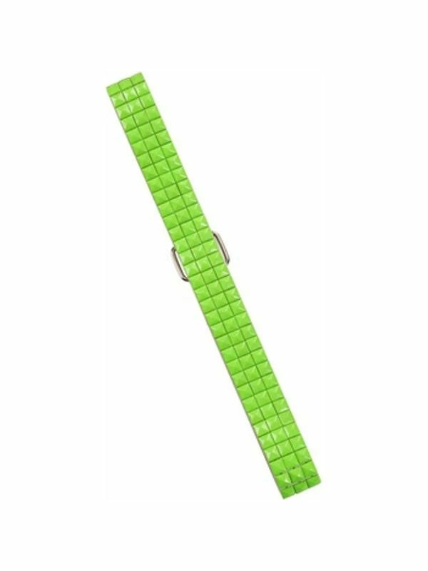 Forum Novelties Inc. Accessory Kits Adult 80's Style Neon Green Tile Belt 3 Forum Novelties Inc. Accessory Kits Adult 80's Style Neon Green Tile Belt