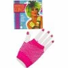 Forum Novelties Inc. Adult Short Neon Pink Fingerless Fishnet Gloves