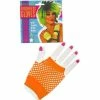 Forum Novelties Inc. Adult Short Neon Orange Fingerless Fishnet Gloves