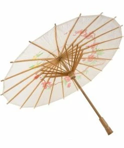 Funny Fashion White Chinese Umbrella Costume Prop Accessory Kits