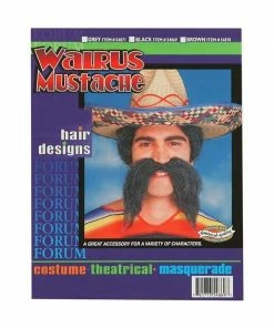 Forum Novelties Inc. Adult Black Walrus Moustache