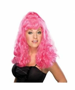 Rubies Deluxe Pink Wig