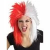 Rubies Sports Fan Red And White Wig