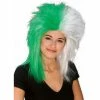 Rubies Sports Fan Green And White Wig