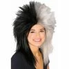 Rubies Sports Fan Black And White Wig Wigs