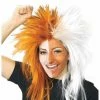 Rubies Wigs Sports Fan Orange And White Wig
