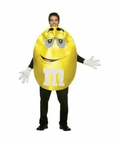 Rasta Imposta Adult Costumes Adult Deluxe M&M Yellow Character Costume