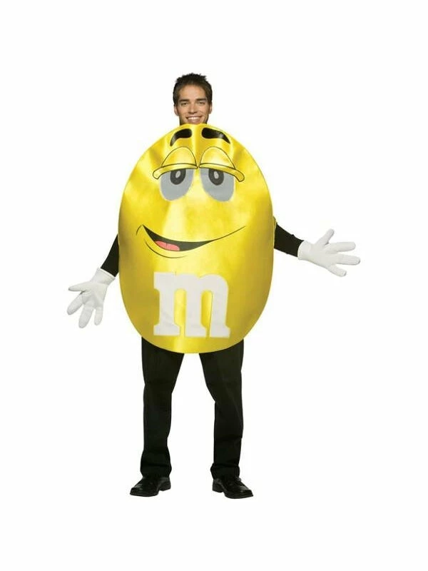 Rasta Imposta Adult Costumes Adult Deluxe M&M Yellow Character Costume 3 Rasta Imposta Adult Costumes Adult Deluxe M&M Yellow Character Costume