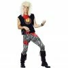 Paper Magic Adult Costumes Adult 80s Rock Band Halloween Costume