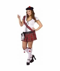 Fun World Adult Costumes Adult Plus Size Sexy Scottish Shot Girl Costume