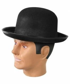 J Hat Adult Felt Black Derby Hat