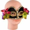 J Hat Venetian Mask With Flowers