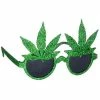 J Hat Glitter Pot Leaf Glasses