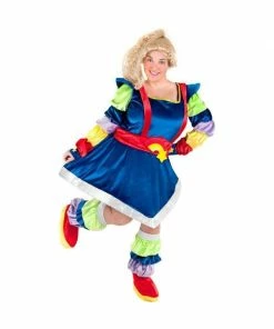 Exclusive Adult Plus Size Rainbow Bright Inspired Costume