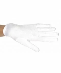 Be Wicked Child's White Spandex Costume Gloves