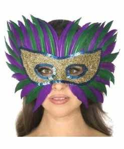 Be Wicked Masks Adult Mardi Gras Feather Eye Mask
