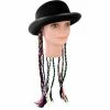 J Hat Hats Adult Felt Derby Hat With Braids