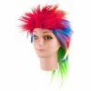J Hat Multicolored Wig With Tinsel