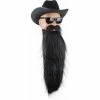 Lacey Wigs Adult Black ZZ Top Costume Beard Costume Facial Hair