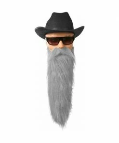 Lacey Wigs Adult Gray ZZ Costume Beard