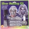Halloween Resource Center Silver Face Makeup Kit Costume Make-up