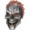 Halloween Resource Center Motor Skull Vinyl Adult Mask