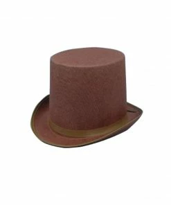 H.M. Smallwares Brown Steampunk Top Hat