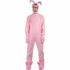 Exclusive Adult Christmas Pink Rabbit PJ's Costume Adult Costumes