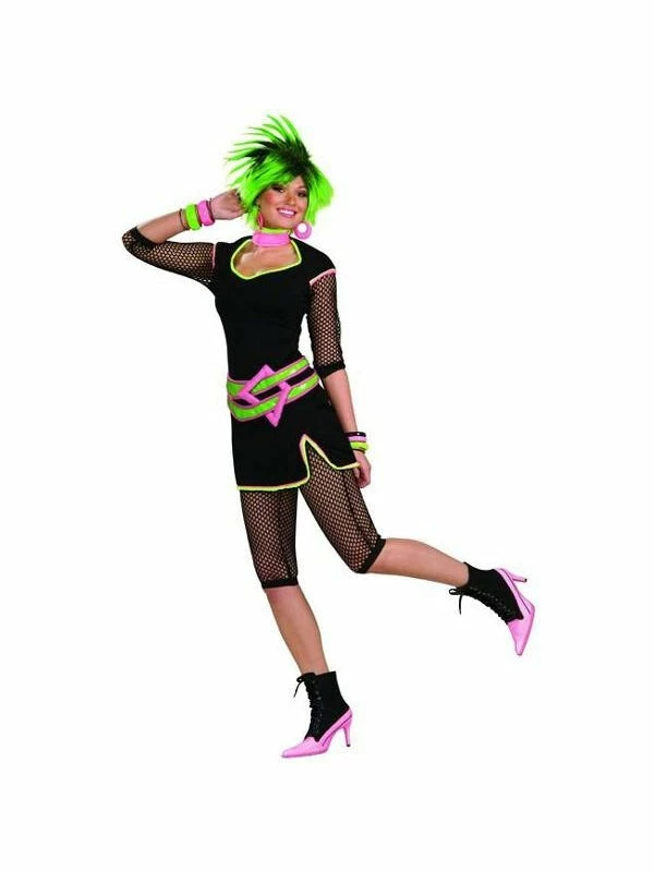 Forum Novelties Inc. Adult Costumes Adult Green New Wave 80's Costume 3 Forum Novelties Inc. Adult Costumes Adult Green New Wave 80's Costume