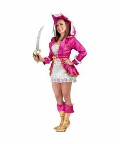 Be Wicked Adult Sexy Pink Pirate Costume