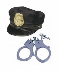 Exclusive Accessory Kits Police Hat W/ Cuffs
