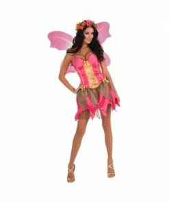 Forum Novelties Inc. Adult Costumes Adult Fantasy Garden Pink Fairy Costume
