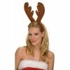 Rubies Accessory Kits Brown Reindeer Headband With Bells