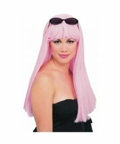 Rubies Light Pink Glamour Wig