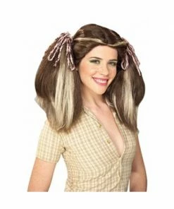 Rubies Brown Farm Girl Wig
