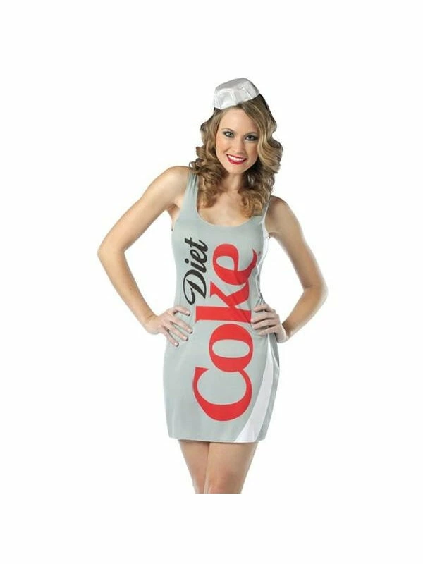Rasta Imposta Adult Diet Coke Tank Dress Costume Adult Costumes 3 Rasta Imposta Adult Diet Coke Tank Dress Costume Adult Costumes
