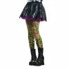 Rubies Costume Leggings Tattered Green Zombie Tights